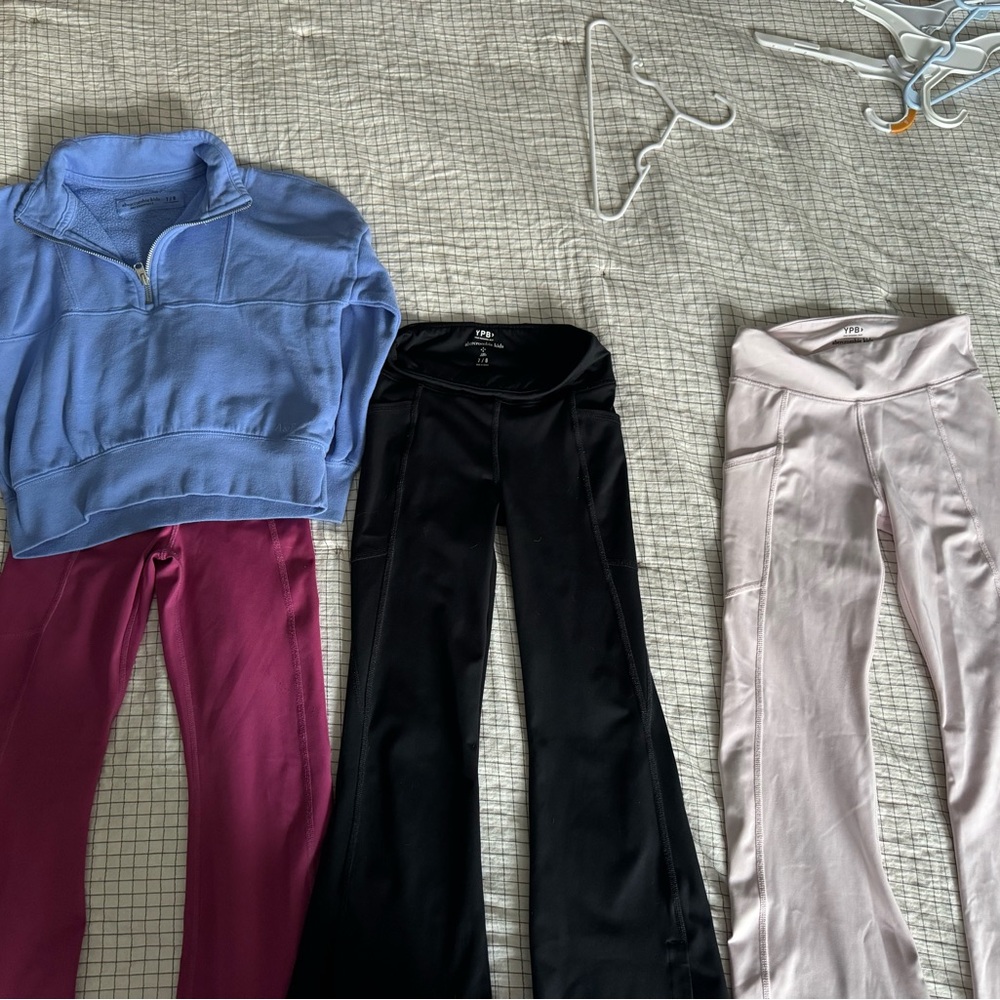 Abercrombie Kids Black Boot Cut Flare Pants